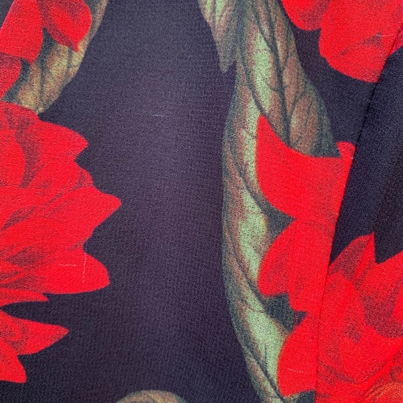 keepsake the label dress womens sz M red floral - Picture 4 of 7